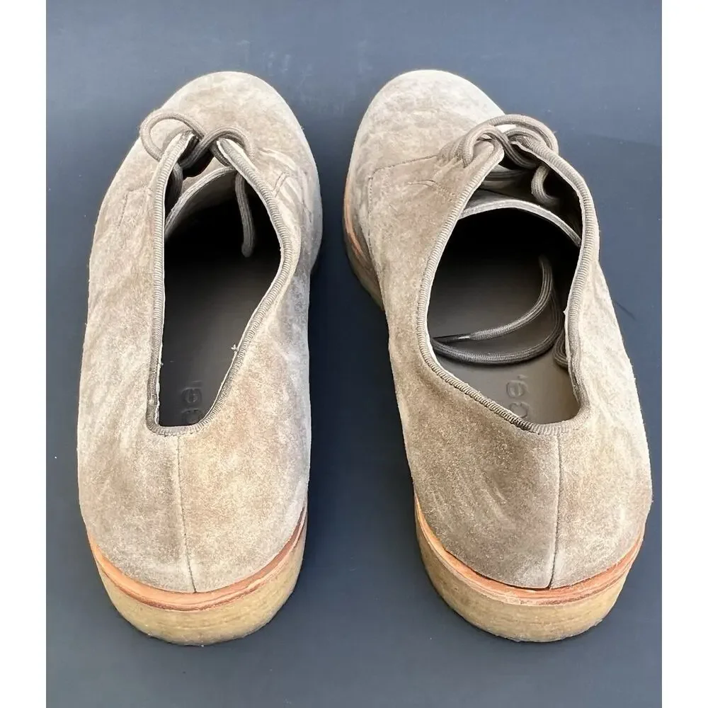 VINCE Westwood Plain Toe Tan Suede Derby Shoes Men’s Size 11 US